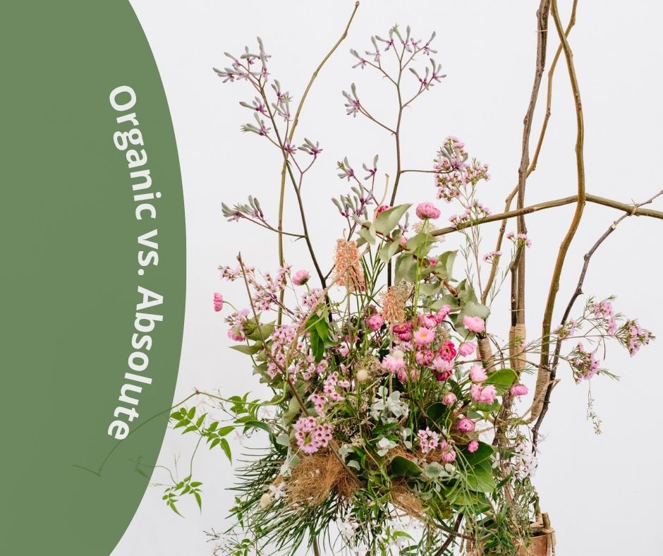 Day 2: Organic vs. Absolute floral arrangement
